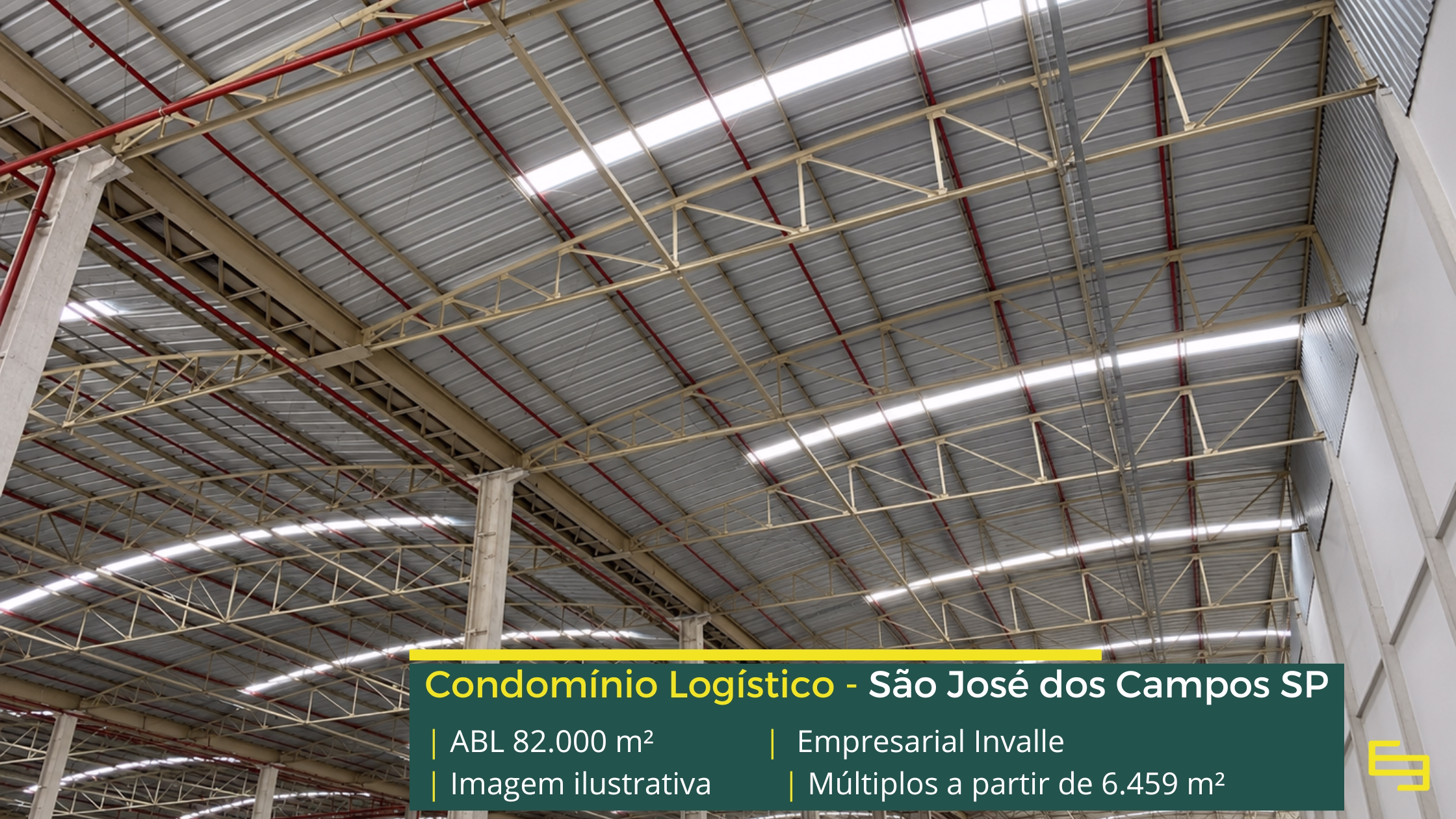 Locação de galpão em São José dos Campos SP em condomínio logístico de alto padrão, preparado para operações de alta performance.