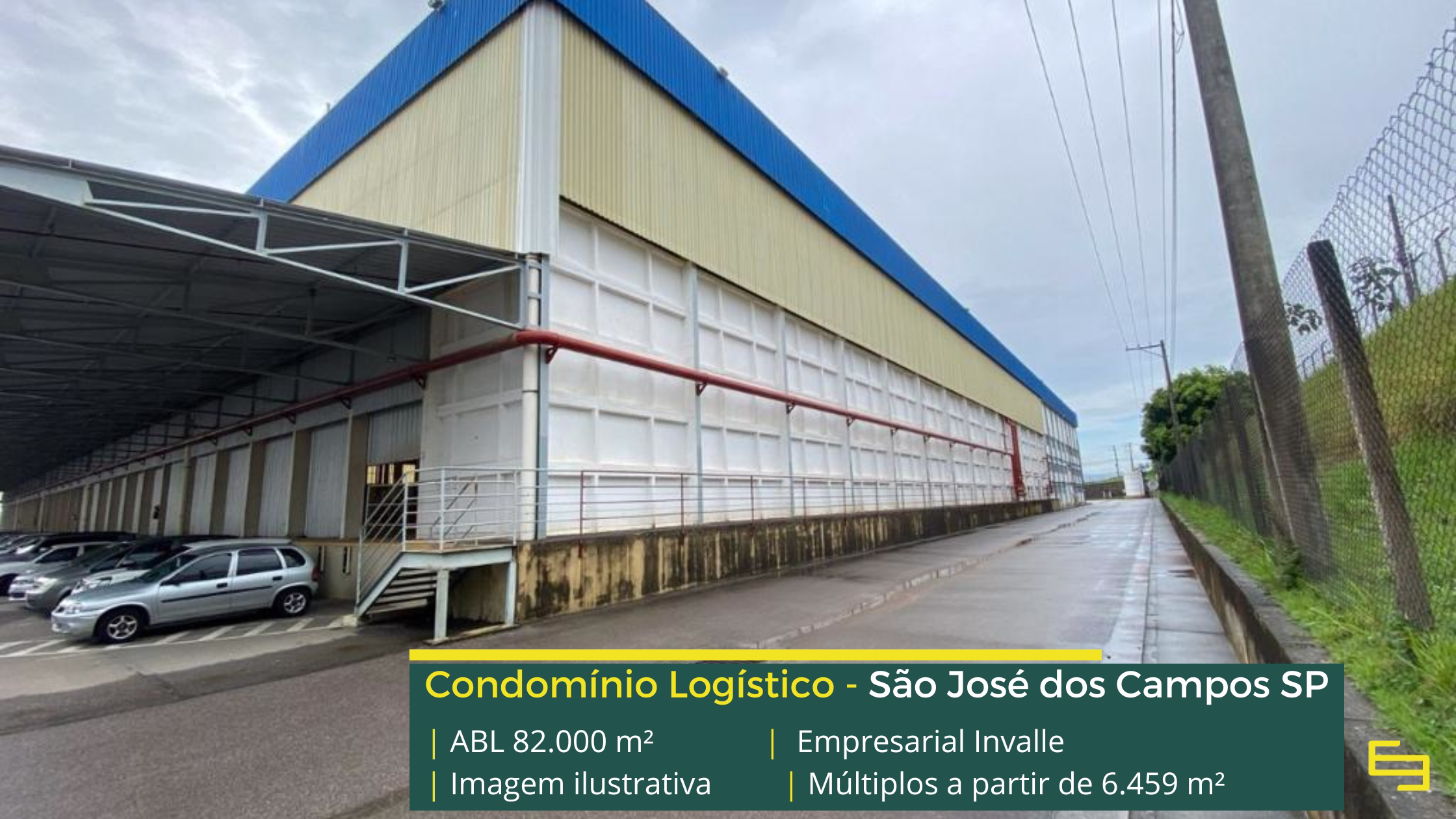 Locação de galpão em São José dos Campos SP em condomínio logístico de alto padrão, preparado para operações de alta performance.