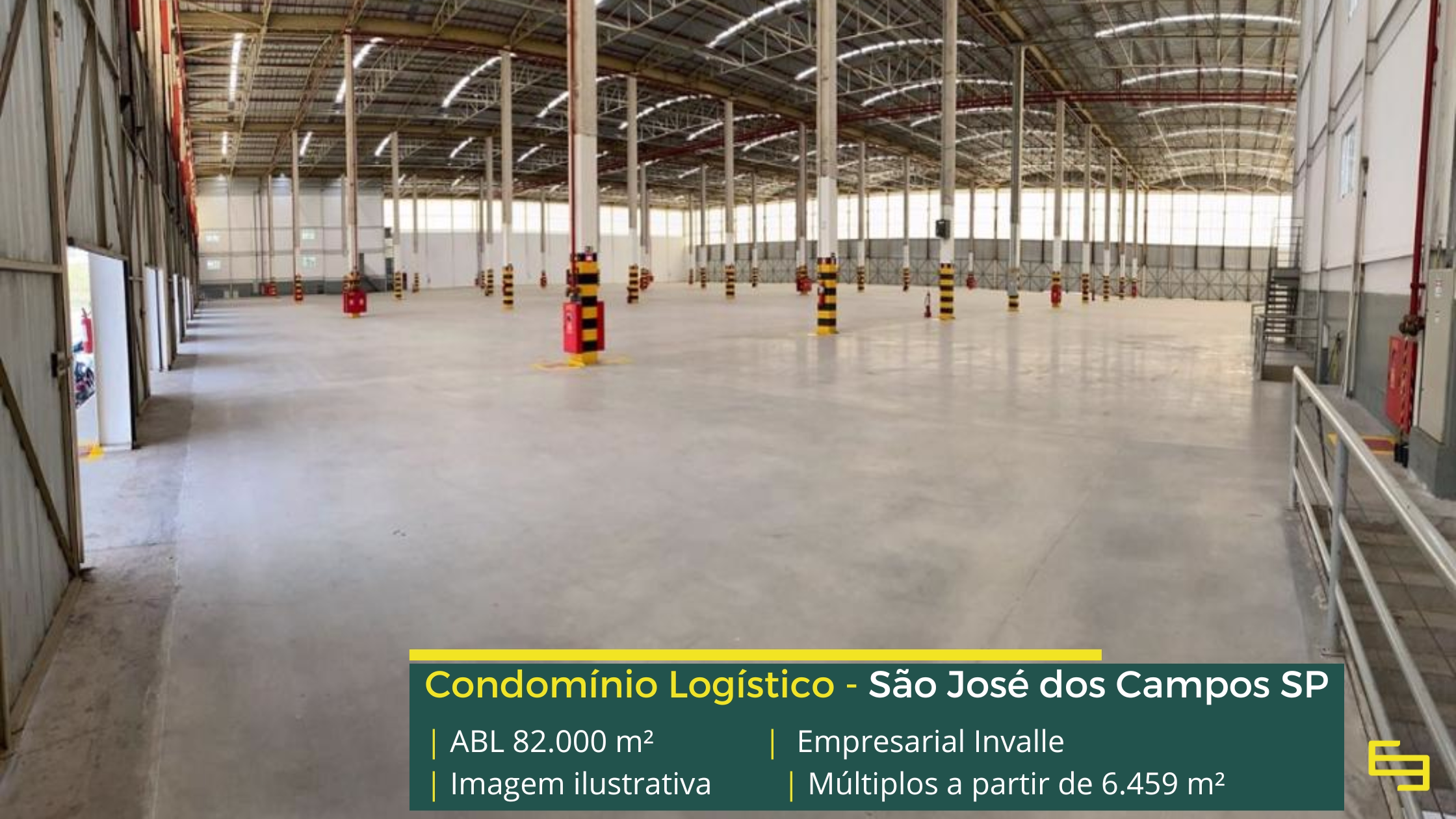 Locação de galpão em São José dos Campos SP em condomínio logístico de alto padrão, preparado para operações de alta performance.
