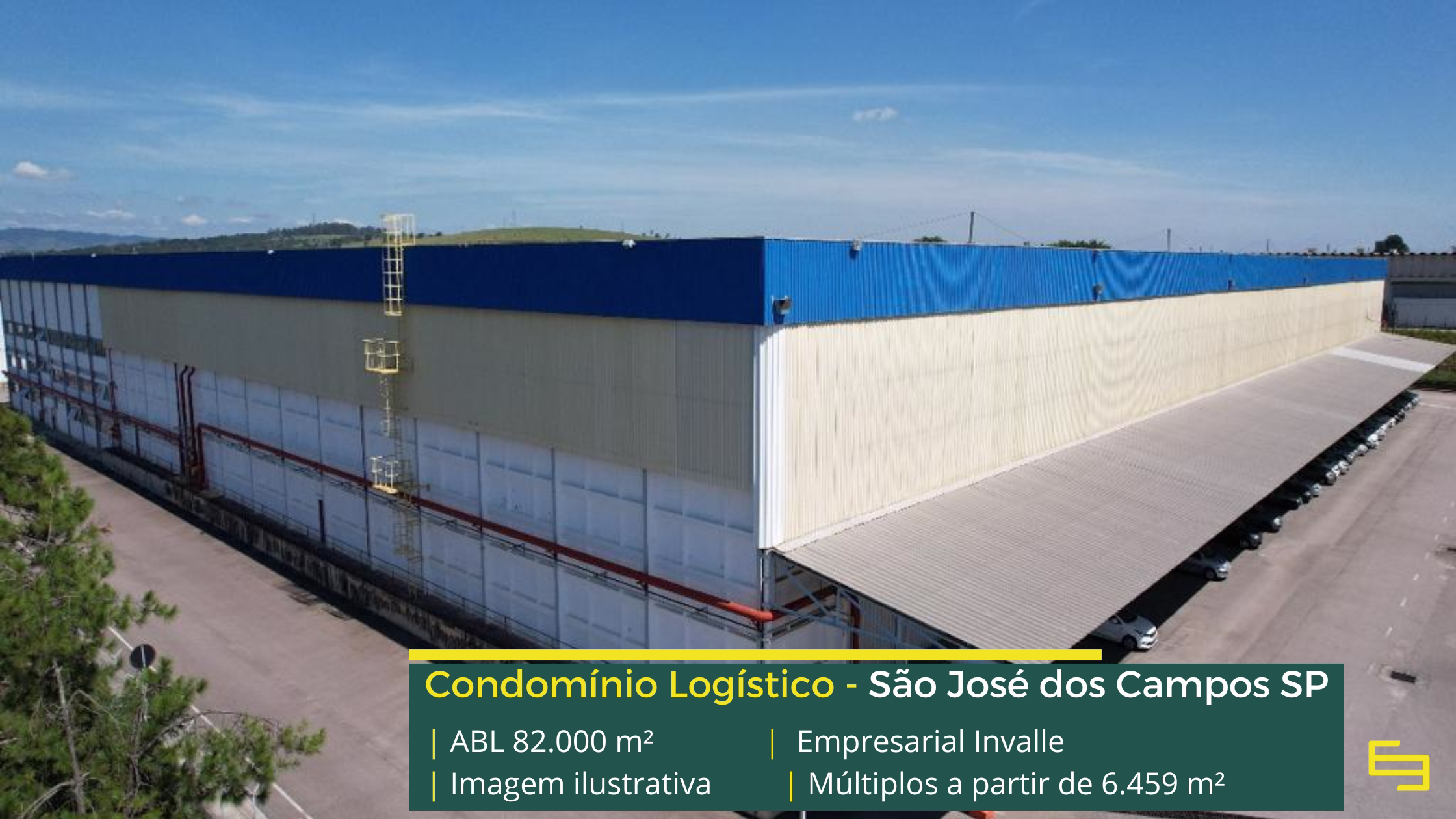 Locação de galpão em São José dos Campos SP em condomínio logístico de alto padrão, preparado para operações de alta performance.