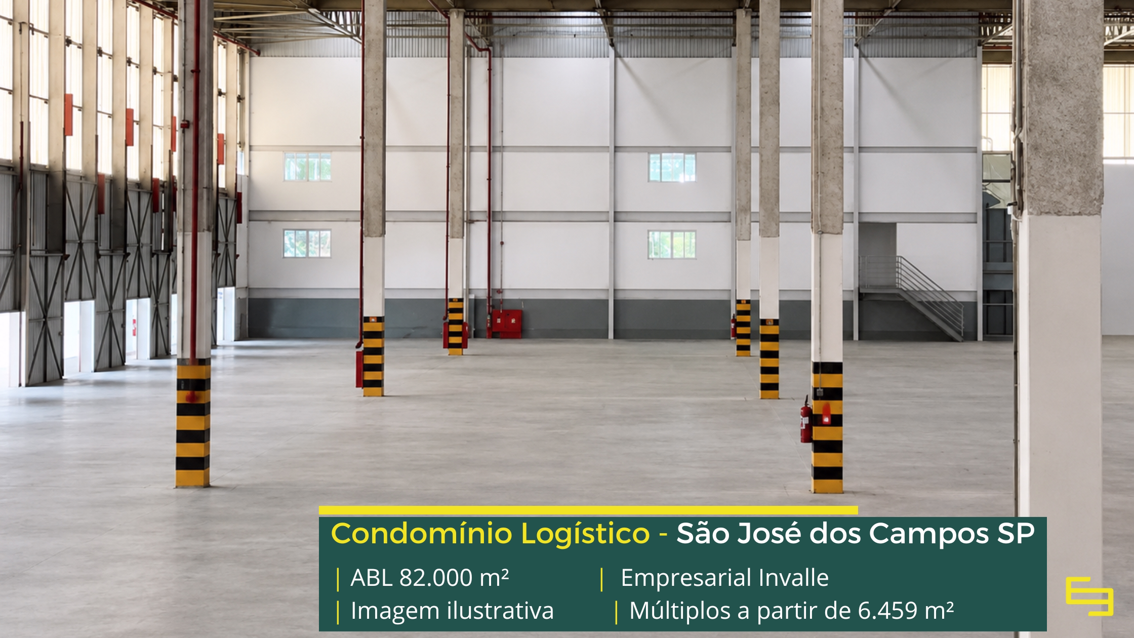 Locação de galpão em São José dos Campos SP em condomínio logístico de alto padrão, preparado para operações de alta performance.