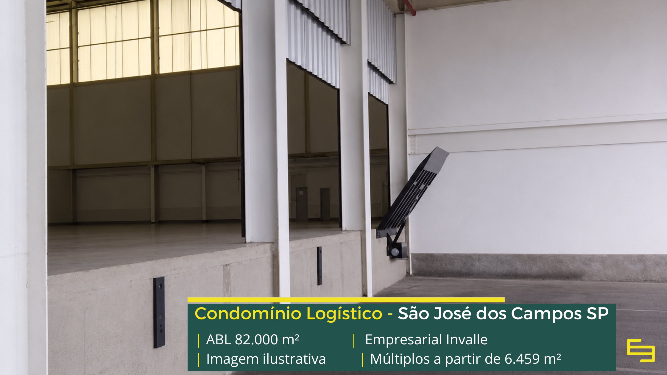 Locação de galpão em São José dos Campos SP em condomínio logístico de alto padrão, preparado para operações de alta performance.