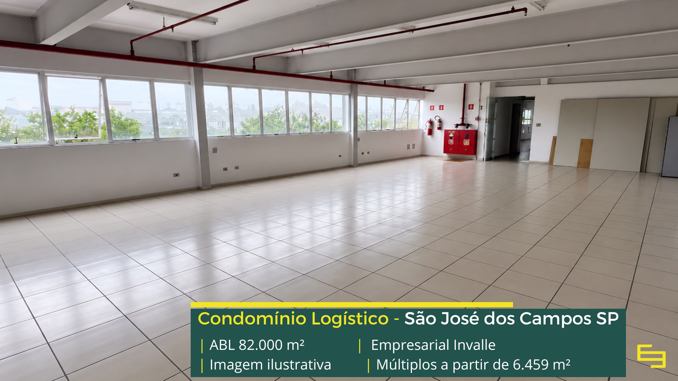 Locação de galpão em São José dos Campos SP em condomínio logístico de alto padrão, preparado para operações de alta performance.