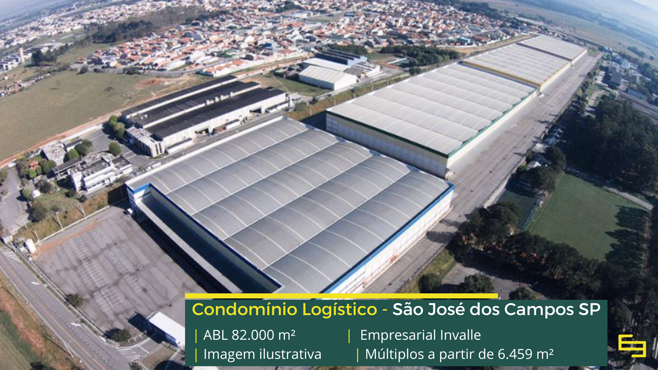 Locação de galpão em São José dos Campos SP em condomínio logístico de alto padrão, preparado para operações de alta performance.