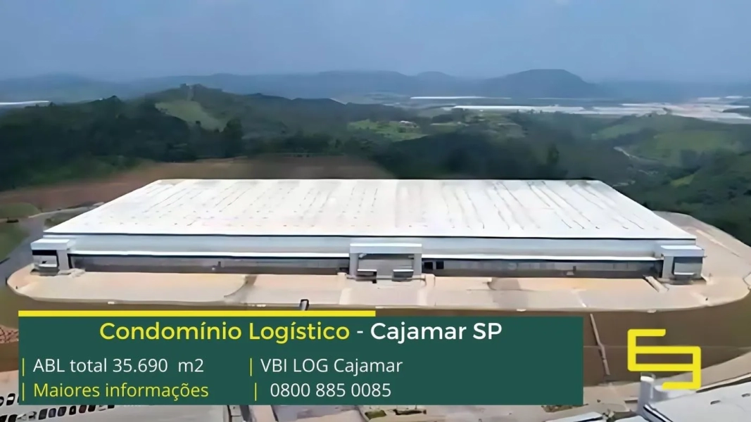 Aluguel de galpões em Cajamar - VBI Log Cajamar. Condomínio logístico, portaria e segurança, docas para carga e descarga, altura 12 metros