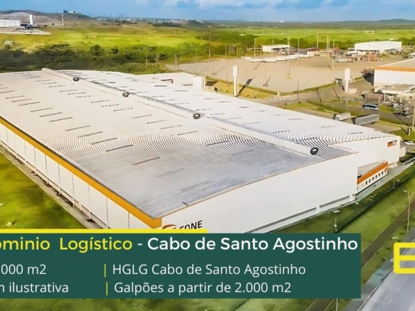 Galpão em Cabo de Santo Agostinho PE - HGLG Cabo - Condomínio logístico com portaria e segurança 24 horas, docas, altura de 12 metros