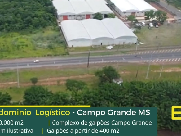 Galpão para alugar em Campo Grande MS - Complexo de galpões Campo Grande.. Guarita, altura de 8 metros, piso industrial, pátio de manobras