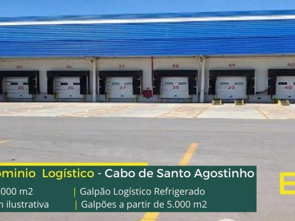 Galpão Refrigerado em Recife PE - Condomínio logístico. Aluguel de galpões com portaria e segurança, climatizado. Docas, altura de 12 metros