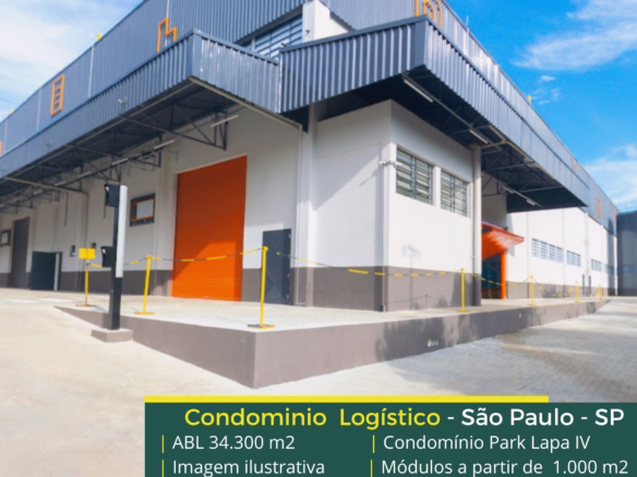 Aluguel de galpão em São Paulo SP - Park Lapa IV. Galpões a partir de 1000 m2, com docas compartilhadas e altura de 12 metros em SP, portaria