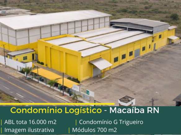 Galpão para alugar em Macaíba - Condomínio Logístico G Trigueiro. Galpões/Armazéns/Condomínios logísticos e industriais para alugar.
