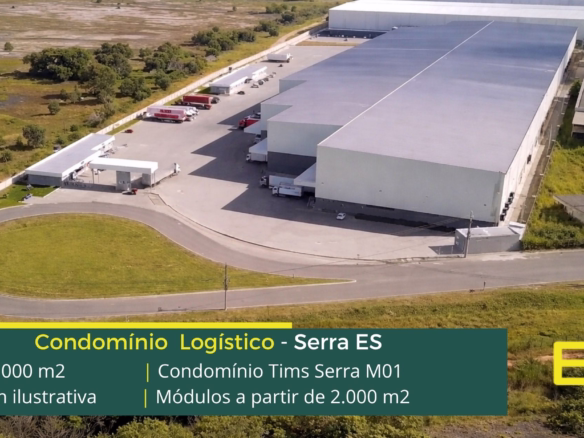 Galpão em Planalto de Carapina Serra - TIMS M1 Galpões/Armazéns/Condomínios logísticos e industriais para alugar com docas e pátio, cftv