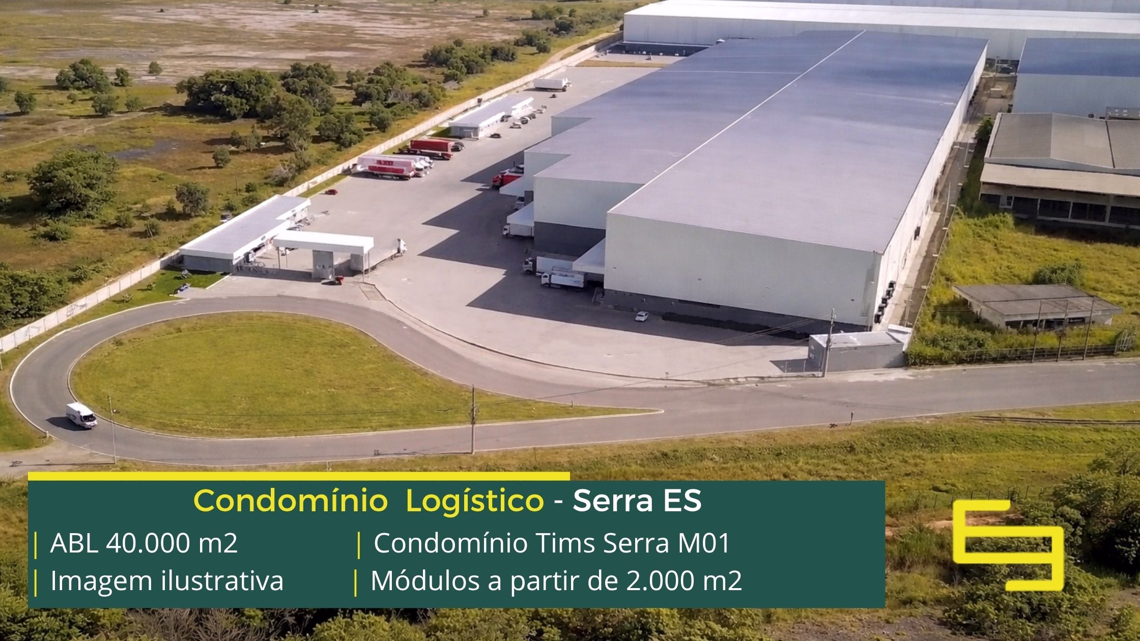 Galpão em Planalto de Carapina Serra - TIMS M1 Galpões/Armazéns/Condomínios logísticos e industriais para alugar com docas e pátio, cftv