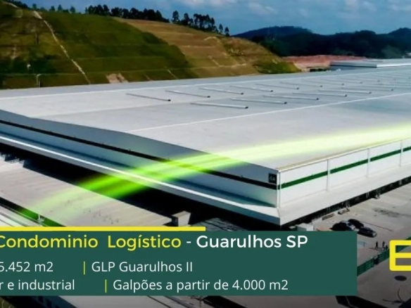 Galpão logístico para alugar em Guarulhos - GLP Guarulhos II. Condomínio fechado, docas para carga e descarga, altura de 12 metros e pátio