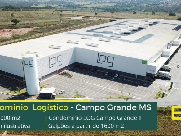 Galpão para alugar em Campo Grande MS - Log Campo Grande II. Condomínio logístico com segurança 24 horas, galpões em Campo Grande MS com doca