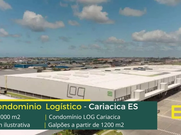 Galpão para alugar em Cariacica ES - Log Cariacica . Condomínio logístico com segurança 24 horas, pátio de manobras, docas e sprinklers