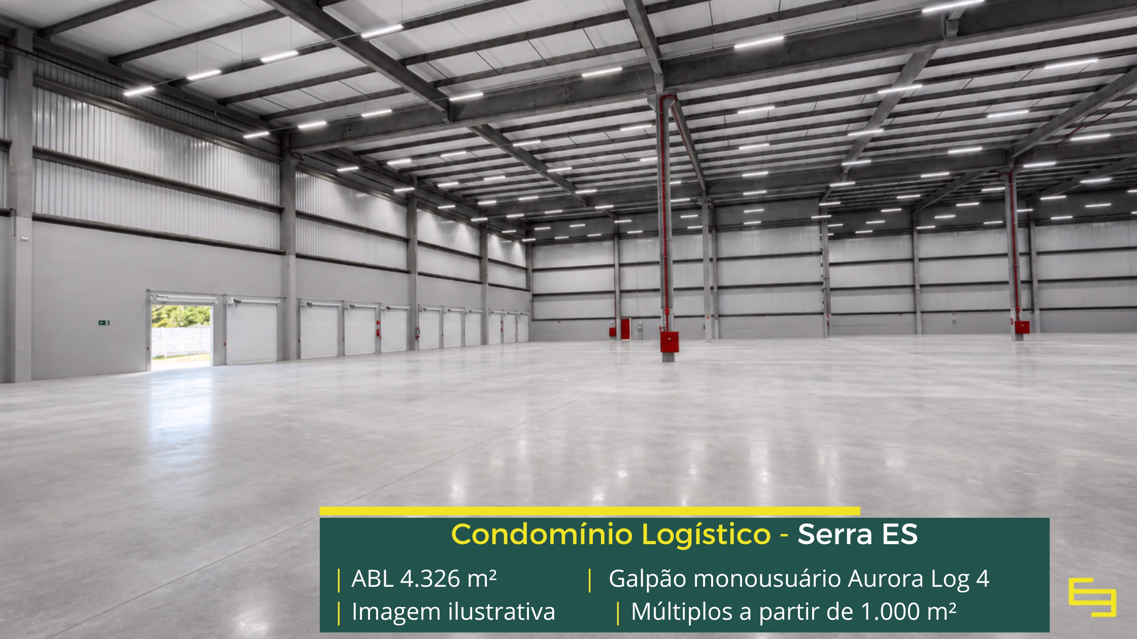 Galpão monousuário em Serra ES, desenvolvido para empresas que buscam exclusividade, eficiência operacional e localização estratégica.