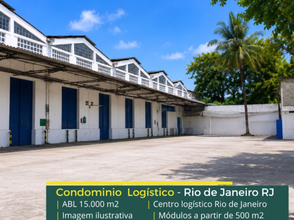 Galpão Industrial para alugar no Rio de Janeiro RJ - Centro Logístico. Galpões/Armazéns/Condomínios logísticos e industriais com docas