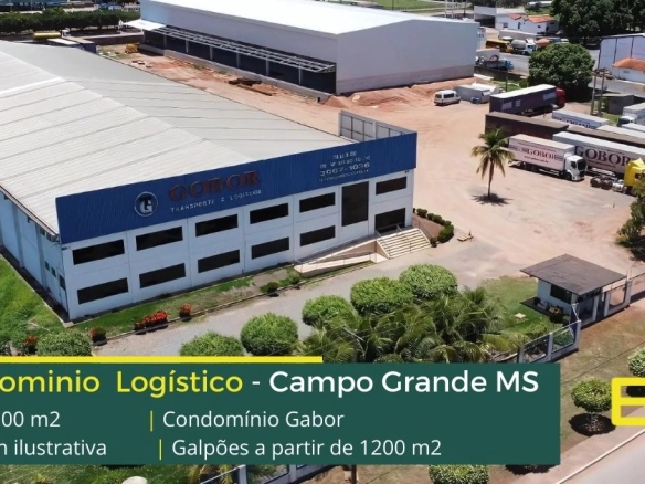 Aluguel de galpão em Cuiabá MT - Condomínio Gabor. Portaria e vigilância 24 horas, galpões com docas, altura de 8 metros, porta paletes