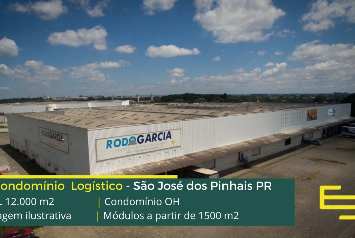 Aluguel de galpões em São José dos Pinhais - Condomínio OH. Galpão para alugar em São José dos Pinhais com portaria e segurança, docas, pátio