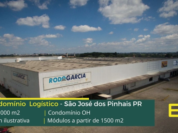 Aluguel de galpões em São José dos Pinhais - Condomínio OH. Galpão para alugar em São José dos Pinhais com portaria e segurança, docas, pátio