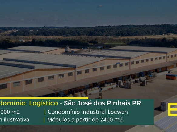 Galpão para aluguel em São José dos Pinhais - Condomínio industrial Lowen. Aluguel de galpões e Armazéns em São José dos Pinhais, com docas