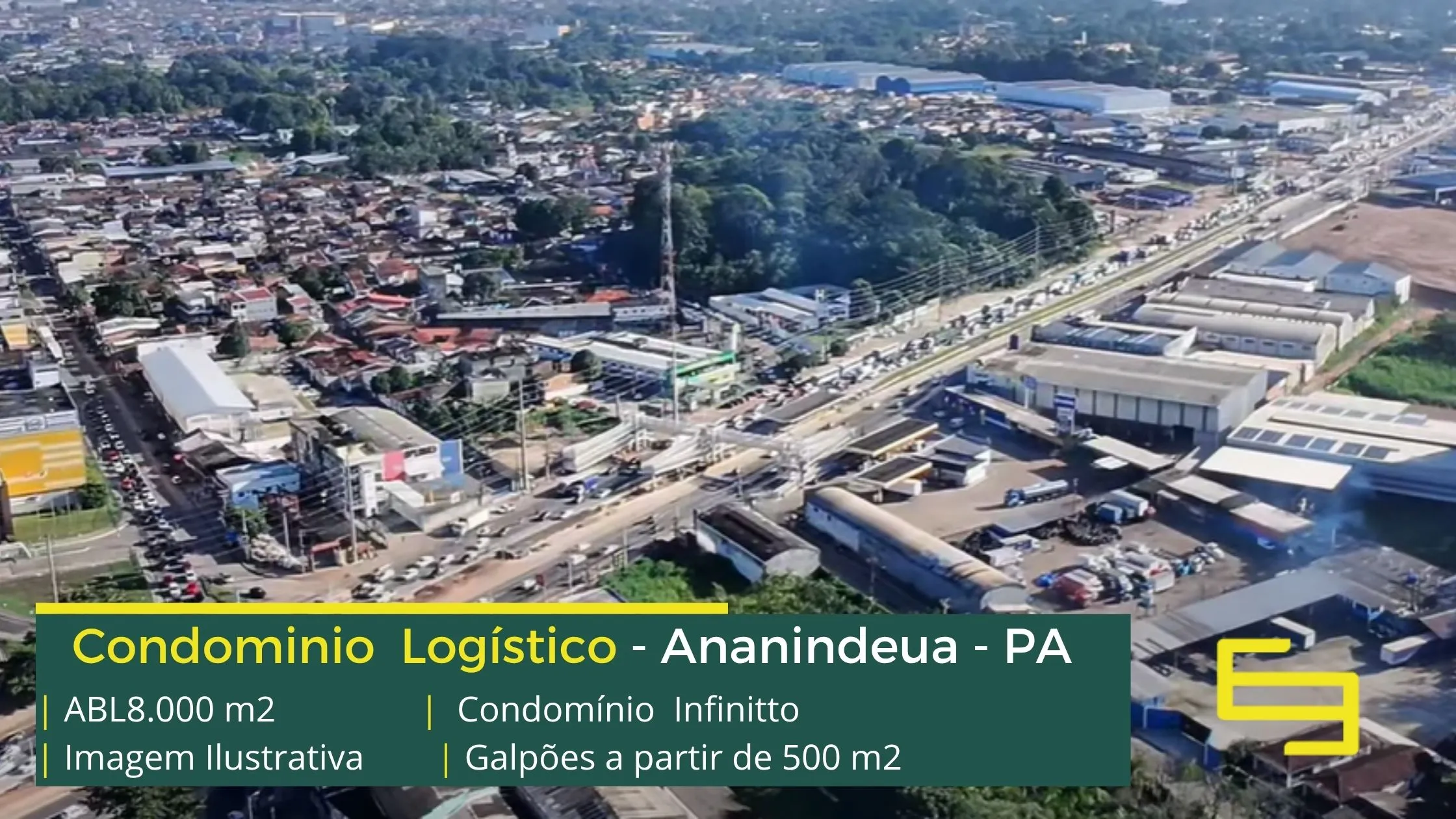 Galpão para alugar em Ananindeua PA- Condomínio Infinitto. Aluguel de galpões em condomínio com portaria 24 horas, docas e amplo pátio