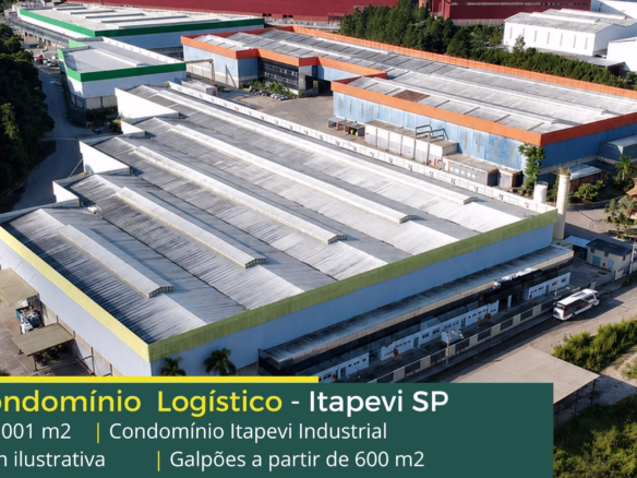 Galpão logístico para alugar em Itapevi - Condomínio Industrial Itapevi. Galpões/Armazéns/Condomínios logísticos e industriais para alugar