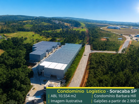 Galpão para logística em Sorocaba SP - Barbara Hill. Galpões/Armazens/Condomínios logísticos e industriais para alugar com docas e pátio