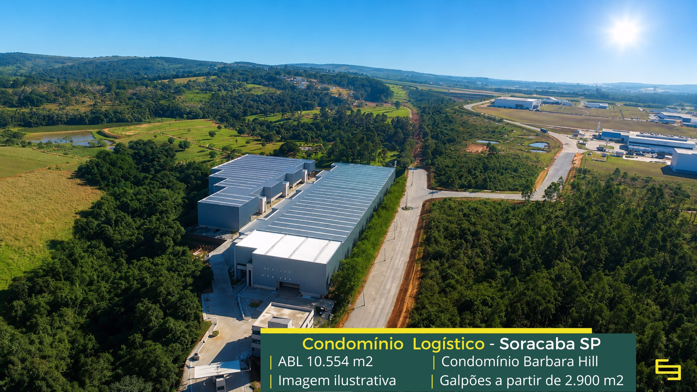 Galpão para logística em Sorocaba SP - Barbara Hill. Galpões/Armazens/Condomínios logísticos e industriais para alugar com docas e pátio