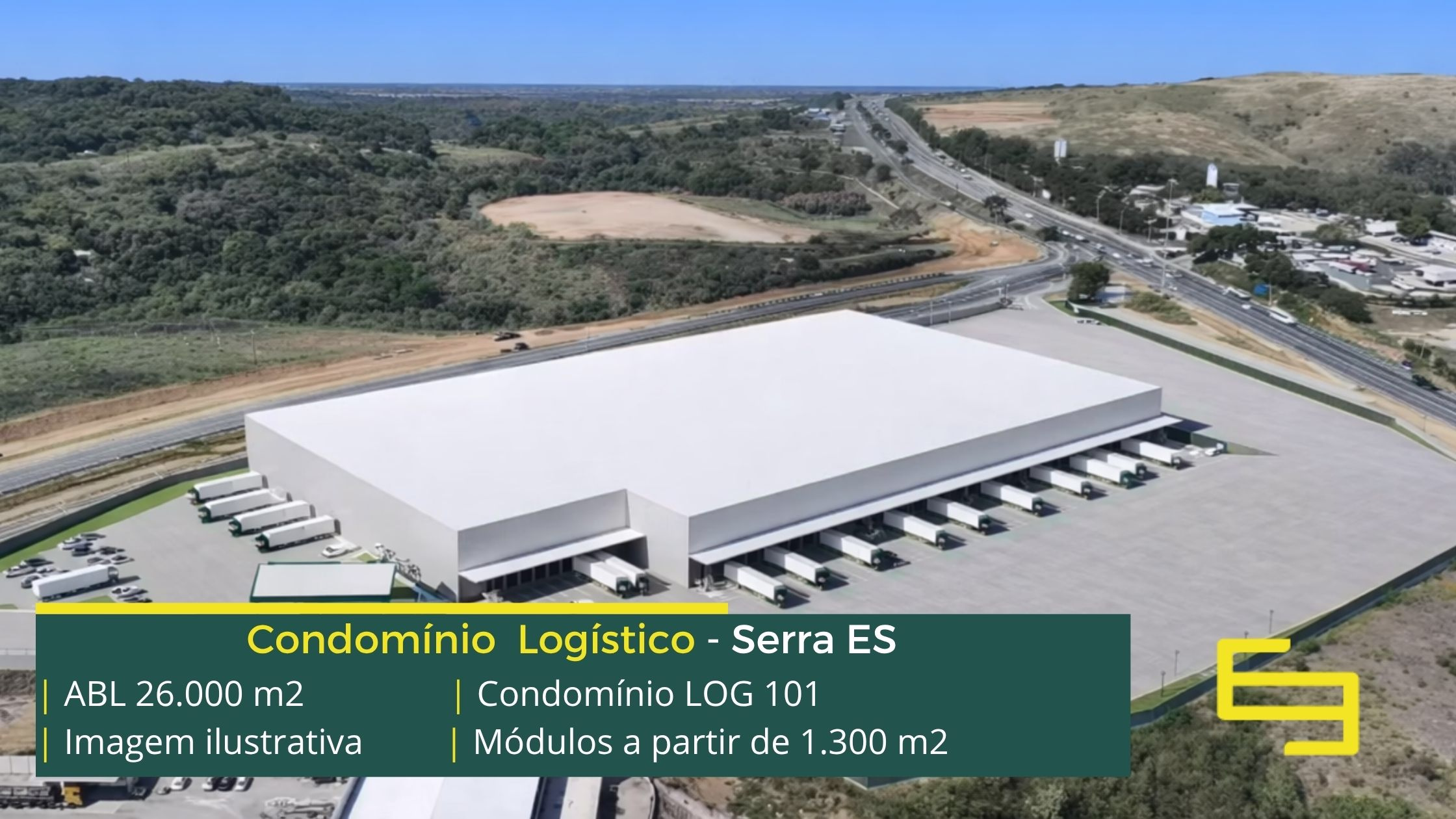 Galpão para alugar em Serra - Condomínio Log 101. Galpões/Armazéns/Condomínios logísticos e industriais para alugar cm docas e portaria