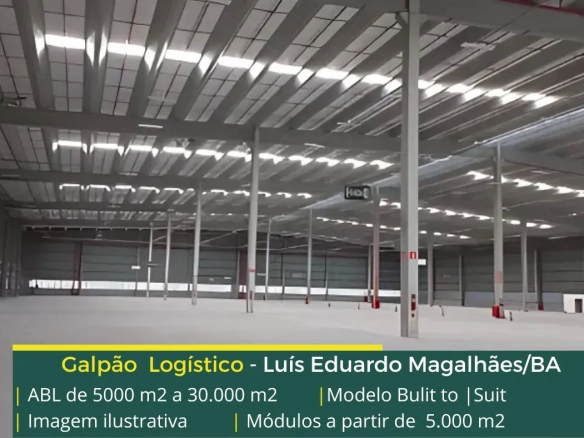 Aluguel de galpão em Luís Eduardo Magalhães BA - Built to suit. Desenvolvido através de BTS, conta com câmaras frias, docas, amplo pátio