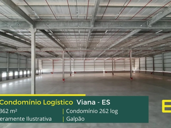 Galpão para alugar em Viana ES - Condomínio 262 log. Aluguel de Galpões/Armazéns/Condomínios logísticos na região Metropolitana de Vitória ES