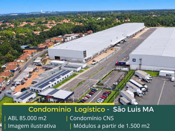 Galpão para alugar em São Luís MA - CNS LOG. Aluguel de galpões em São Luís em Condomínio com portaria e segurança, e galpões com docas