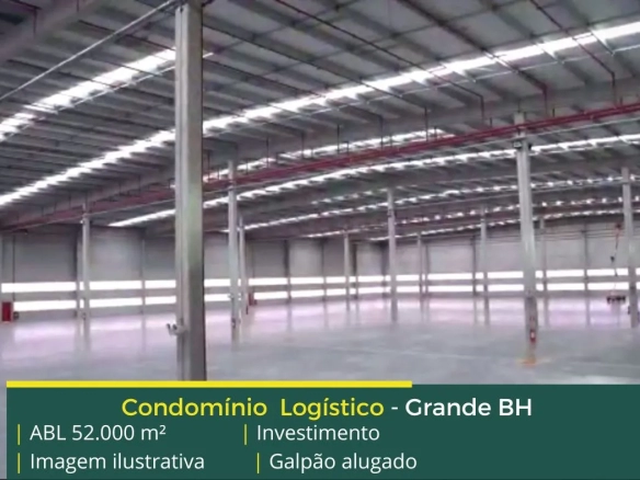 Condomínio Logístico a Venda na Grande BH. Com renda, alugado por empresa de renome, com localização estratégica e com construção classe A
