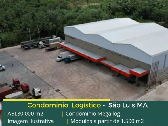 Aluguel de Galpões em São Luís MA - Megga Log. Aluguel de galpão em São Luís com segurança, docas para carga e descarga e amplo pátio