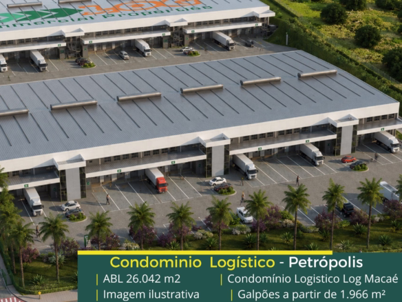 Galpão para alugar em Macaé - Log Macaé. Galpões/Armazéns/Condomínios logísticos e industriais para alugar com docas e amplo pátio