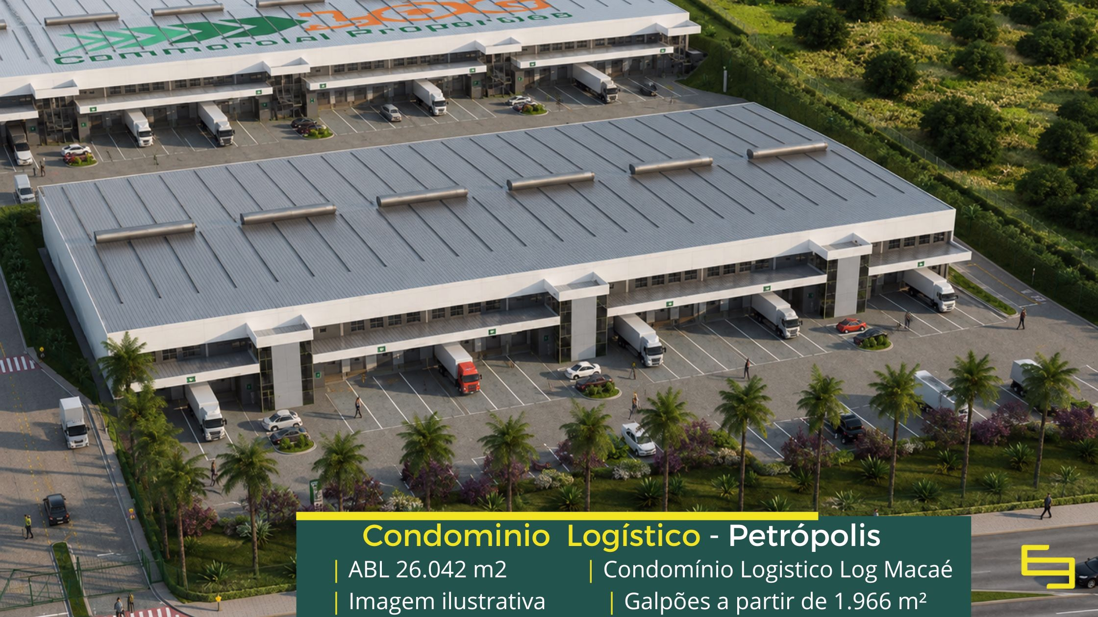 Galpão para alugar em Macaé - Log Macaé. Galpões/Armazéns/Condomínios logísticos e industriais para alugar com docas e amplo pátio