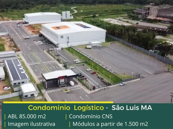 Galpão para alugar em São Luís MA - CNS LOG. Aluguel de galpões em São Luís em Condomínio com portaria e segurança, e galpões com docas