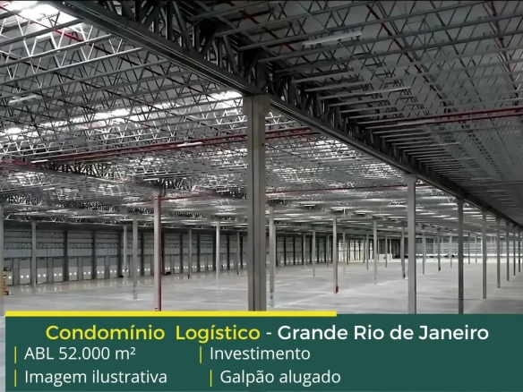 Galpão logístico Venda Rio de Janeiro. Em condomínio com segurança, imóvel alugado, ideal para investidores, galpões triple A com docas