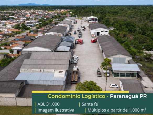 Galpão para alugar em Paranaguá PR em condomínios logísticos com estrutura de alto padrão para armazenagem e operações industriais.