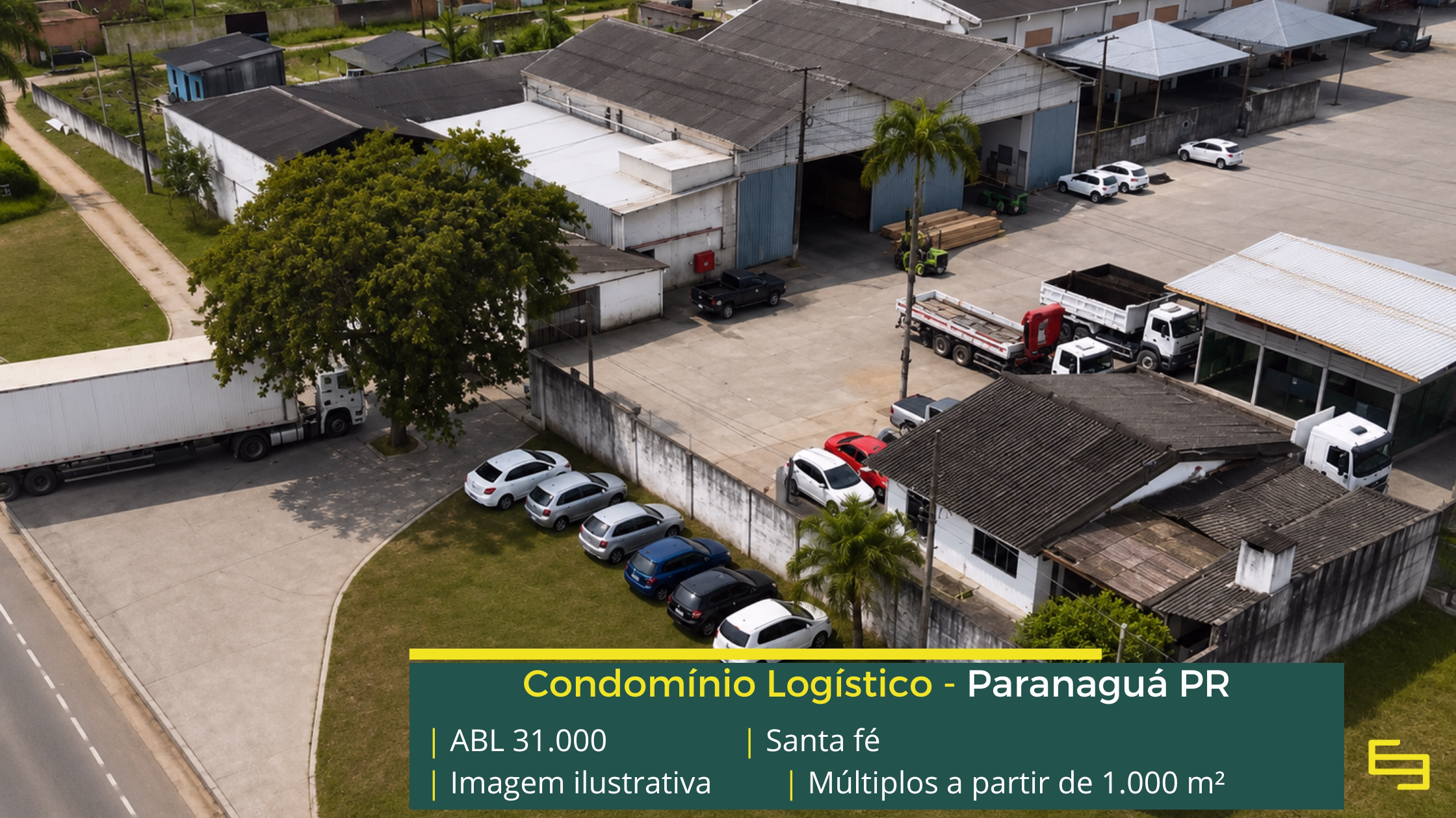 Galpão para alugar em Paranaguá PR em condomínios logísticos com estrutura de alto padrão para armazenagem e operações industriais.
