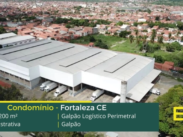 Aluguel de Galpões em Fortaleza CE - Galpão Perimetral. Locação de galpão em Fortaleza com docas, amplo pátio, escritórios e vestiários