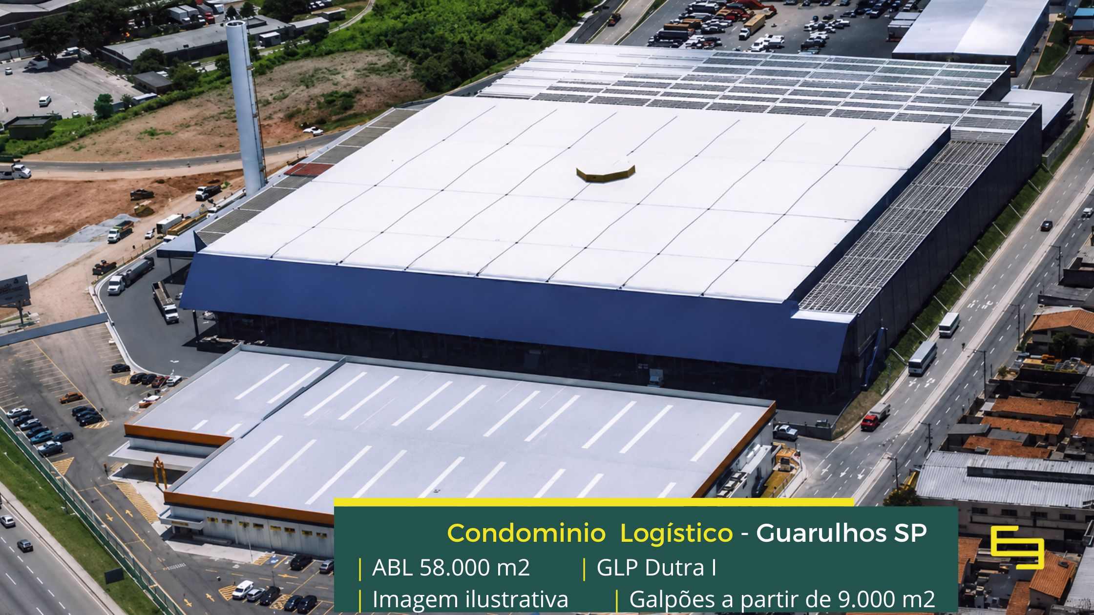 Galpão logístico para alugar em Guarulhos SP (1) Galpões logísticos em Guarulhos SP - GLP Dutra I. Aluguel de galpões em Guarulhos com Altura de 12 metros, docas, com portaria e segurança