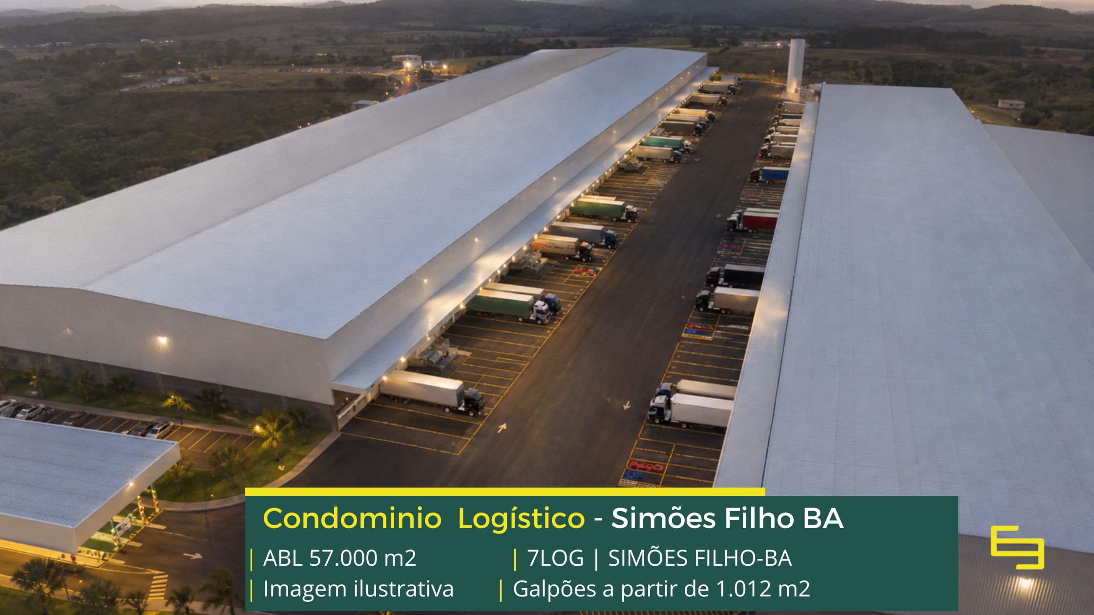 Aluguel de galpão em Simões Filho - 7 LOG Simões Filho. Galpões/Armazéns/Condomínios logísticos e industriais para alugar com docas e pátio