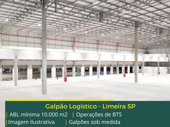 Galpão para alugar em Limeira SP - Aluguel de galpões logísticos com docas, pátio de carretas, altura de 12 metros, portaria em ótimo local