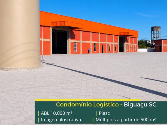 Galpão para alugar em Biguaçu SC com localização estratégica, infraestrutura moderna e excelente acesso para operações logísticas.