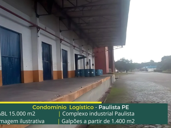 Condomínio de galpões em Paulista - Complexo Paulista. Aluguel de galpão em Paulista com portaria, balança rodoviária e galpão com docas