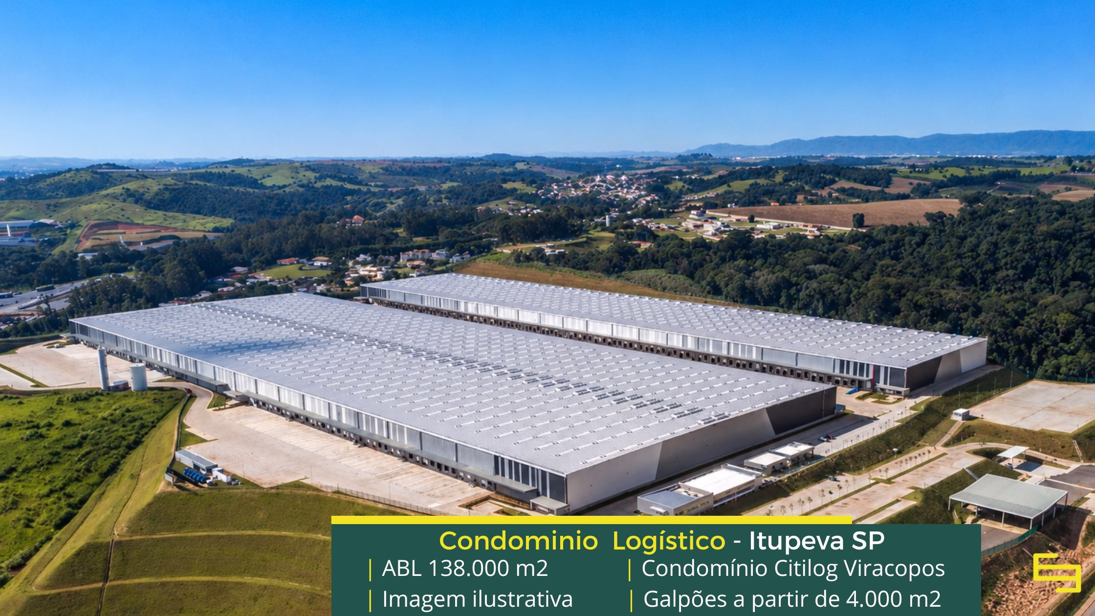 Galpão par alugar em Itupeva Citilog Viracopos (1) Aluguel de galpão logístico em Itupeva - Condomínio CITLOG Viracopos. Galpão para alugar em Itupeva com portaria 24 horas, docas, pátio