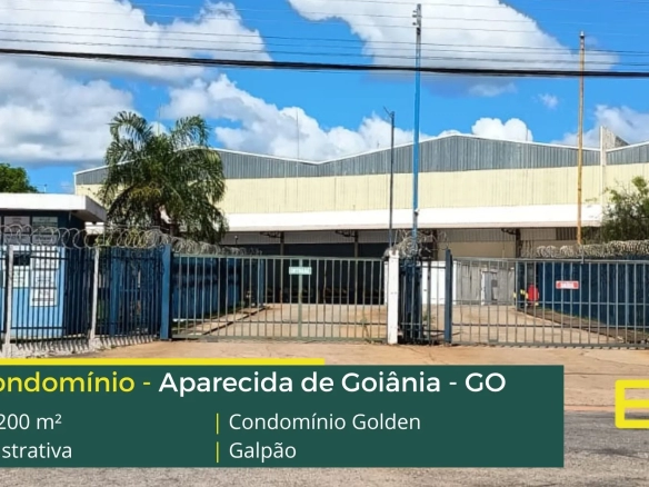 Galpões para alugar em Aparecida de Goiânia - Locação de galpão em Aparecida de Goiânia condomínio com portaria e segurança, docas