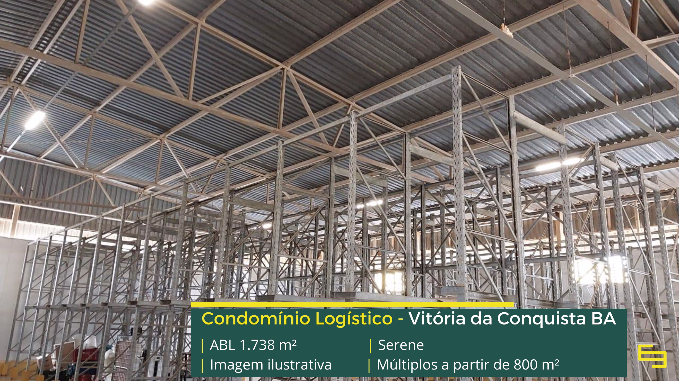Galpão em Vitória da Conquista BA Galpão em Vitória da Conquista BA com localização estratégica, infraestrutura moderna e excelente acesso para operações logísticas.